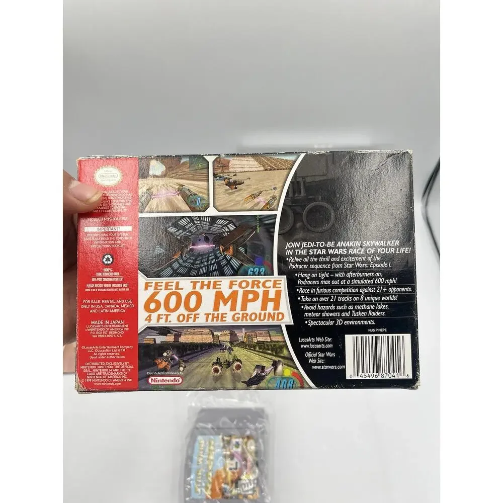 Nintendo 64 - Star Wars Episode 1: Racer w/ Insert & Protector - Complete/CIB